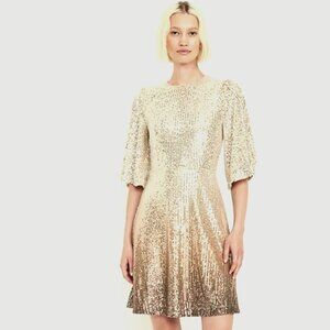 Sequin Mini Dress Old Navy Petite  Large Gold NWT